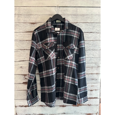 Camisa Flanelada Preta
