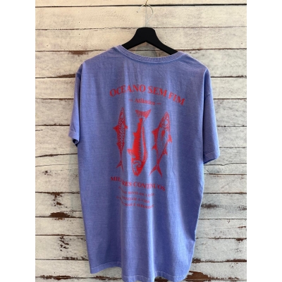 Camiseta Praia Brasil Oceano sem fim Azul