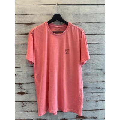 Camiseta Praia Brasil Cachorro Rosa