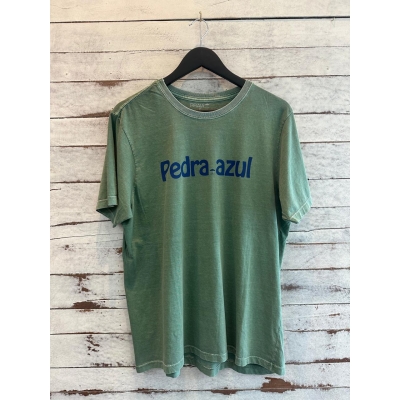 Camiseta Praia Brasil Pedra Azul Verde